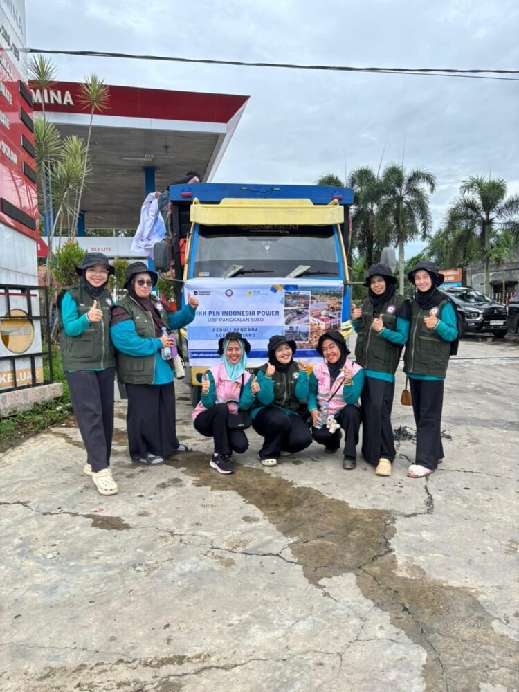 PIKK PT PLN Indonesia Power UBP Pangkalan Susu Bersama Srikandi Beri Bantuan Kemanusiaan di Aceh Tamiang