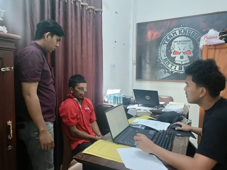 Sat Reskrim Amankan Pelaku Kasus Cabul Terhadap Anak Kandung Sendiri