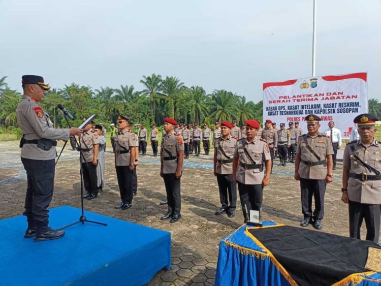 Kapolres Palas Pimpin Upacara Pelantikan dan Sertijab Kabag, Kasat, dan Kapolsek, Ini Daftarnya