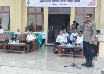 Bupati Padang Lawas Hadiri Tradisi Penyambutan Bintara Remaja Polri di Mapolres Padang Lawas