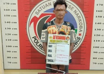 Satresnarkoba Polres Palas Amankan Tersangka Pengedar Sabu Lintas Provinsi