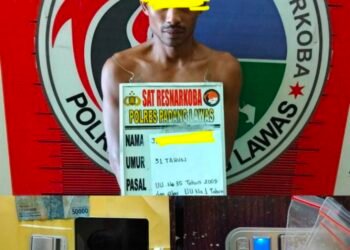 Satresnarkoba Polres Palas Ungkap Kasus Narkotika, Seorang Wiraswasta Diamankan dengan Barang Buktinya