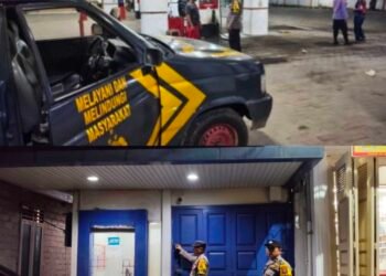 Patroli Blue Light Polsek Barumun Tengah Untuk Menekan Potensi Gangguan Kamtibmas