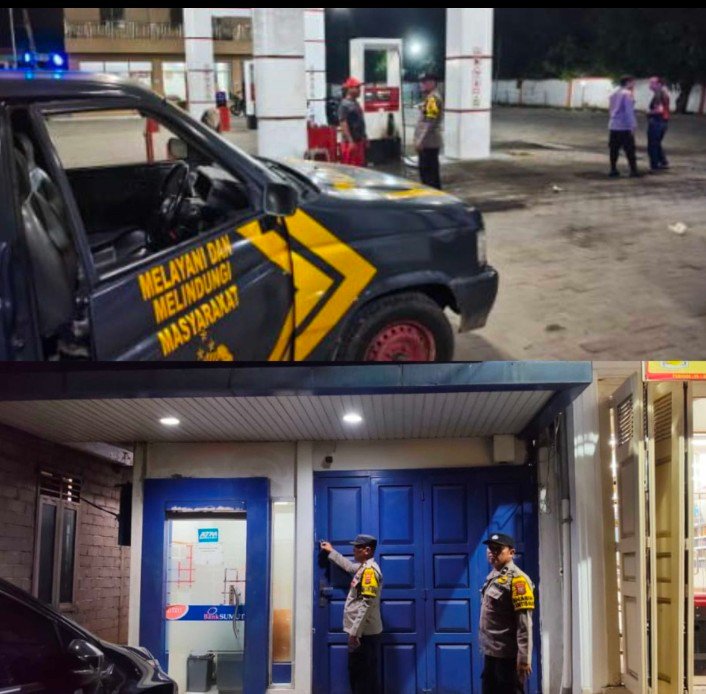 Patroli Blue Light Polsek Barumun Tengah Untuk Menekan Potensi Gangguan Kamtibmas