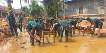 Satgas Gulbencal Kodam I/BB Rampungkan Pembersihan SDN 152983 Hutanabolon I, Kegiatan Belajar Mengajar Kembali Aktif