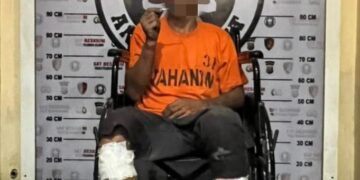 Sat Reskrim Polres Pelabuhan Belawan Tembak Pelaku Curas Sopir Truk Kontainer