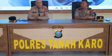 Apel Perdana Kapolres Tanah Karo, AKBP Pebriandi Haloho Tekankan Profesionalisme Personel