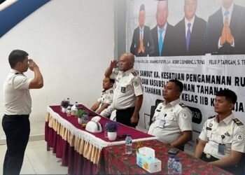 Rutan Kabanjahe Gelar Pisah Sambut Ka.KPR dan Kasubsi Pelayanan Tahanan