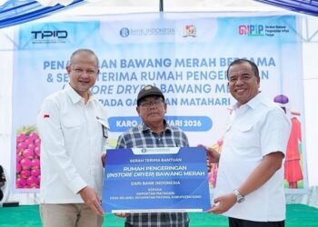 Dukung Pertanian Tangguh, Bupati Karo Hadiri Serah Terima Instore Dryer di Gapoktan Matahari