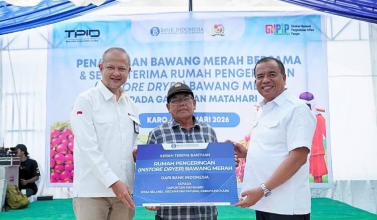 Dukung Pertanian Tangguh, Bupati Karo Hadiri Serah Terima Instore Dryer di Gapoktan Matahari