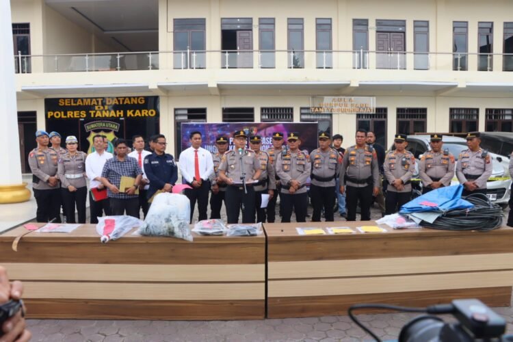 Curanmor Dominasi Kriminalitas, Polres Karo Paparkan Kinerja 2025 hingga Awal 2026