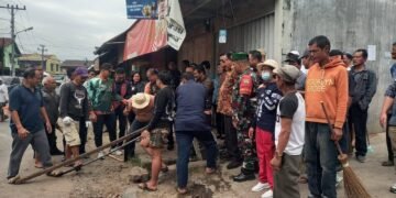 Bupati Karo Pimpin Sambang Warga di Tigapanah, Polsek Lakukan Pengamanan