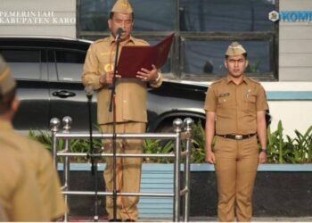 Pimpin Apel Gabungan, Bupati Karo Tegaskan ASN Bijak Bermedia Sosial