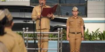 Pimpin Apel Gabungan, Bupati Karo Tegaskan ASN Bijak Bermedia Sosial