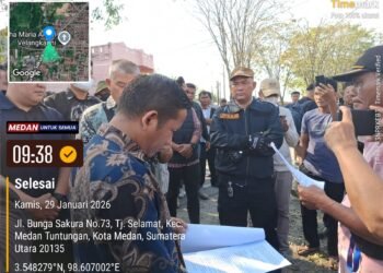 Ricuh Eksekusi Tanah di Medan Tuntungan, Ahli Waris Bentrok dengan Petugas dan Sebut Eksekusi Cacat Hukum