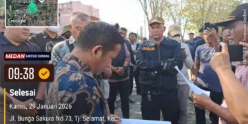 Ricuh Eksekusi Tanah di Medan Tuntungan, Ahli Waris Bentrok dengan Petugas dan Sebut Eksekusi Cacat Hukum