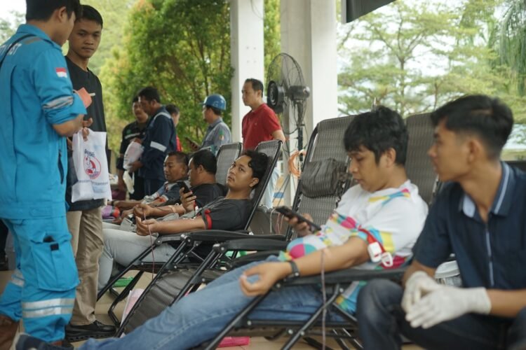 Dalam Rangka Bulan K3 Nasional Tahun 2026, PT PLN Indonesia Power Gelar Donor Darah di PLTU Pangkalan Susu