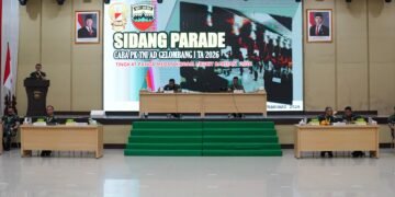 Kasdam I/BB Pimpin Sidang Parade Penerimaan Caba PK TNI AD Gelombang I TA 2026