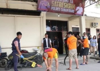 Satreskrim Polres Tanah Karo Gelar Rekonstruksi Pembunuhan di Club Malam Bravo SGR