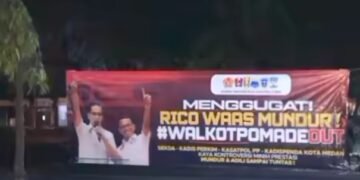 ‘Gerakan 1000 Spanduk’ Kepung Medan, Cipayung Plus Sumut Desak Rico Waas Mundur !