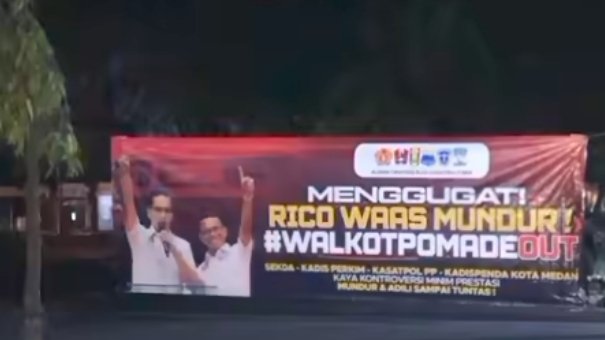 ‘Gerakan 1000 Spanduk’ Kepung Medan, Cipayung Plus Sumut Desak Rico Waas Mundur !
