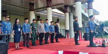 Bupati Padang Lawas Jadi Inspektur Upacara Hari Kesadaran Nasional