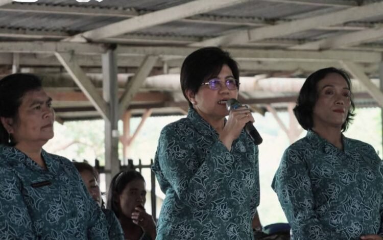 Berdayakan Ekonomi Perempuan, Ketua TP PKK Kabupaten Karo Beri Bimbingan pada RAT CU Latersia di Desa Dokan  ​