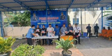 Sebulan, BNN Sumut Ungkap 12 Kasus, Ratusan Ribu Anak Bangsa Terselamatkan