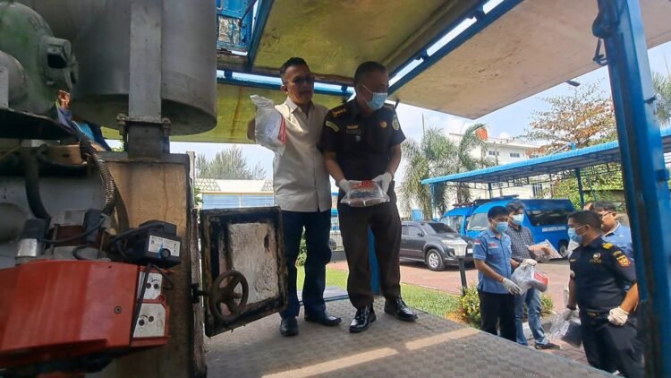 BNN Sumut Musnahkan Barang Bukti Narkoba dari 6 LKN