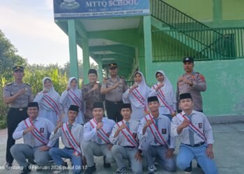Kapolsek Kutalimbaru Sosialisasikan Antisipasi Bullying dan Narkoba di MTTQ School