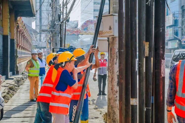 Tahun Ini, 12 Ruas Jalan di Medan Bebas Kabel Udara