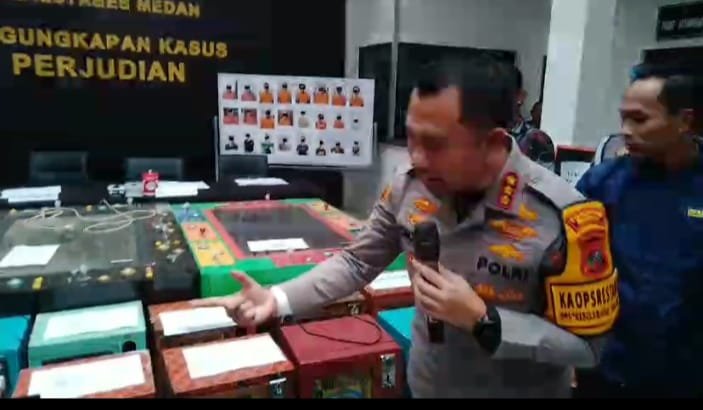 Polrestabes Medan Ungkap 33 Kasus Judi