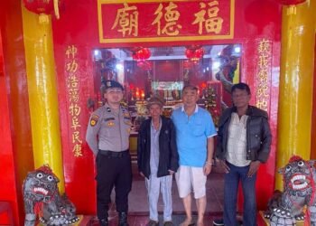 Polres Tanah Karo Amankan Ibadah Imlek 2577 Kongzili di Vihara Budi Luhur Kabanjahe