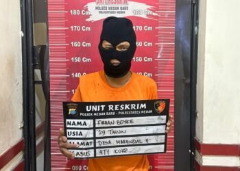 Unit Reskrim Polsek Medan Baru Amankan Pelaku Curanmor di Jalan Rantang