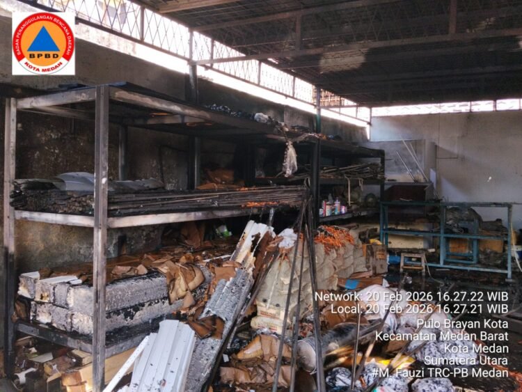 Gudang Tiner di Brayan Terbakar