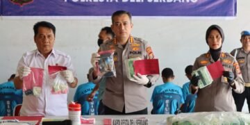 Dua Bulan, Polresta Deli Serdang Ringkus 9 Bandit Narkoba dengan Sitaan 33,8 Kg Sabu