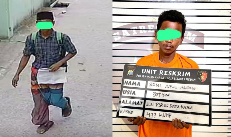 Modus Minta Sedekah, Pria Ini Gasak HP di Teras Rumah Warga Medan