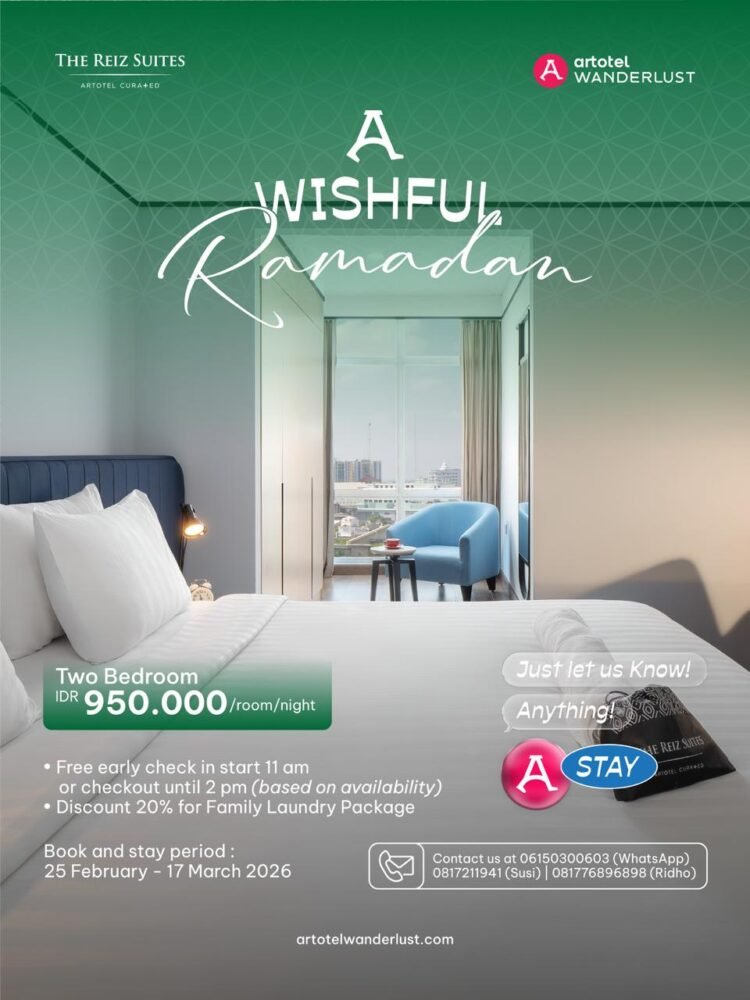 Sambut Ramadan, The Reiz Suites Hadirkan Promo “A Wishful Ramadhan” dengan Fleksibilitas Waktu Menginap