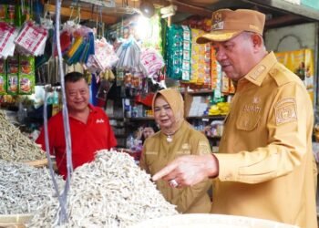 Bupati Langkat Sidak Pasar Baru Stabat, Pastikan Harga Sembako Terkendali Jelang Idul Fitri