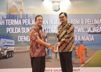 Pertamina Patra Niaga Regional Sumbagut Perkuat Dukungan Operasional Polda Sumatera Utara melalui Kontrak Kerja Sama BBM dan Pelumas Non Subsidi Tahun 2026