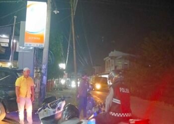 Polsek Sosa Gelar Patroli Blue Light, Cegah Gangguan Kamtibmas