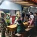 Danramil 02/Kutalimbaru Pimpin Patroli Pos Kamling Bersama LMP, Wujudkan Keamanan Malam Hari
