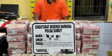 Polda Sumut Gagalkan Penyelundupan 50 Kg Sabu dan 20 Ribu Butir Ekstasi di Perairan Asahan