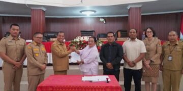 Bupati Karo Hadiri Rapat Paripurna DPRD Kabupaten Karo Penyampaian Laporan Hasil Reses 1 Tahun Sidang II Tahun 2026