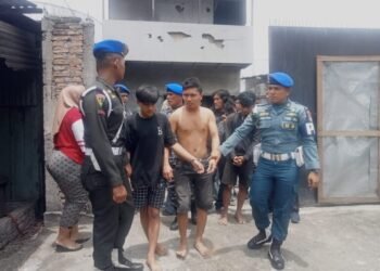 Tim Gabungan Gerebek Basecamp Pelaku Pembacokan di Belawan, 4 Orang Diamankan