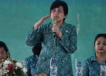 Dongkrak Ekonomi Keluarga, Ketua TP PKK Karo Pimpin Pembinaan UP2K di Desa Mulawari ​