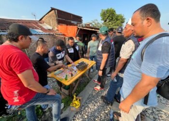 Sarang Narkoba Rel KA Tembung Digempur