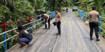 Renovasi Jembatan 3 Desa di Kecamatan Kutalimbaru Selesai Dilaksanakan