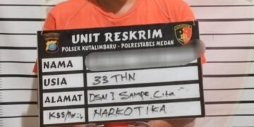 Polsek Kutalimbaru Amankan Pengedar Sabu