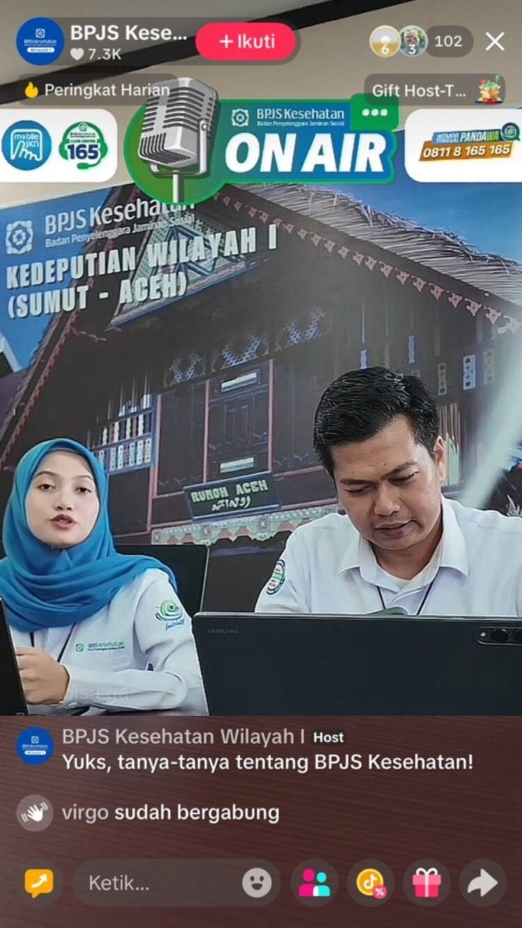 Lewat TikTok Live, BPJS Kesehatan On Air Buka Ruang Tanya Jawab Keluhan Peserta